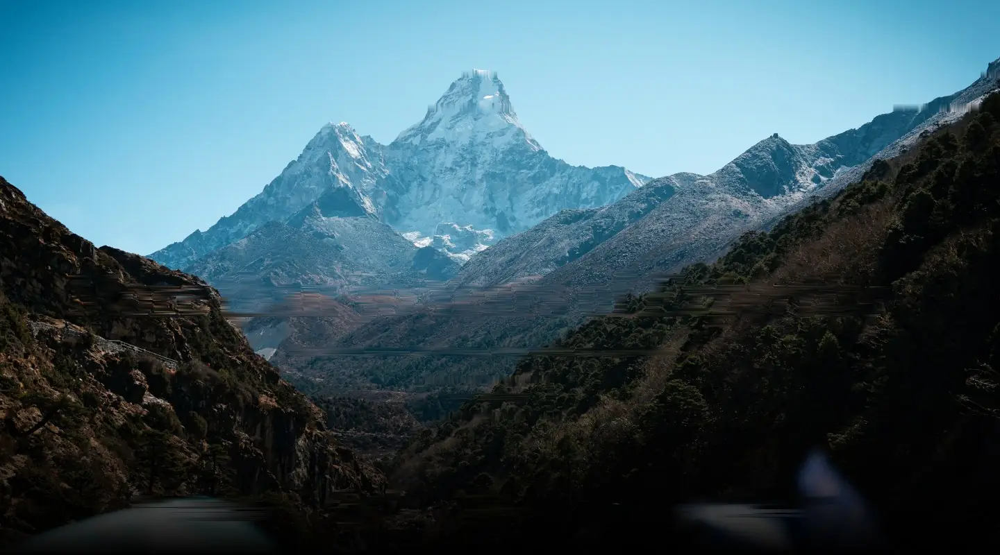 Ama Dablam and the Himalayan range, Nepal
